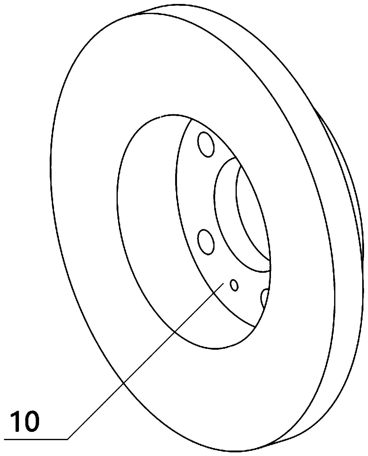 Method used for superspeed laser cladding of end face of disc type part