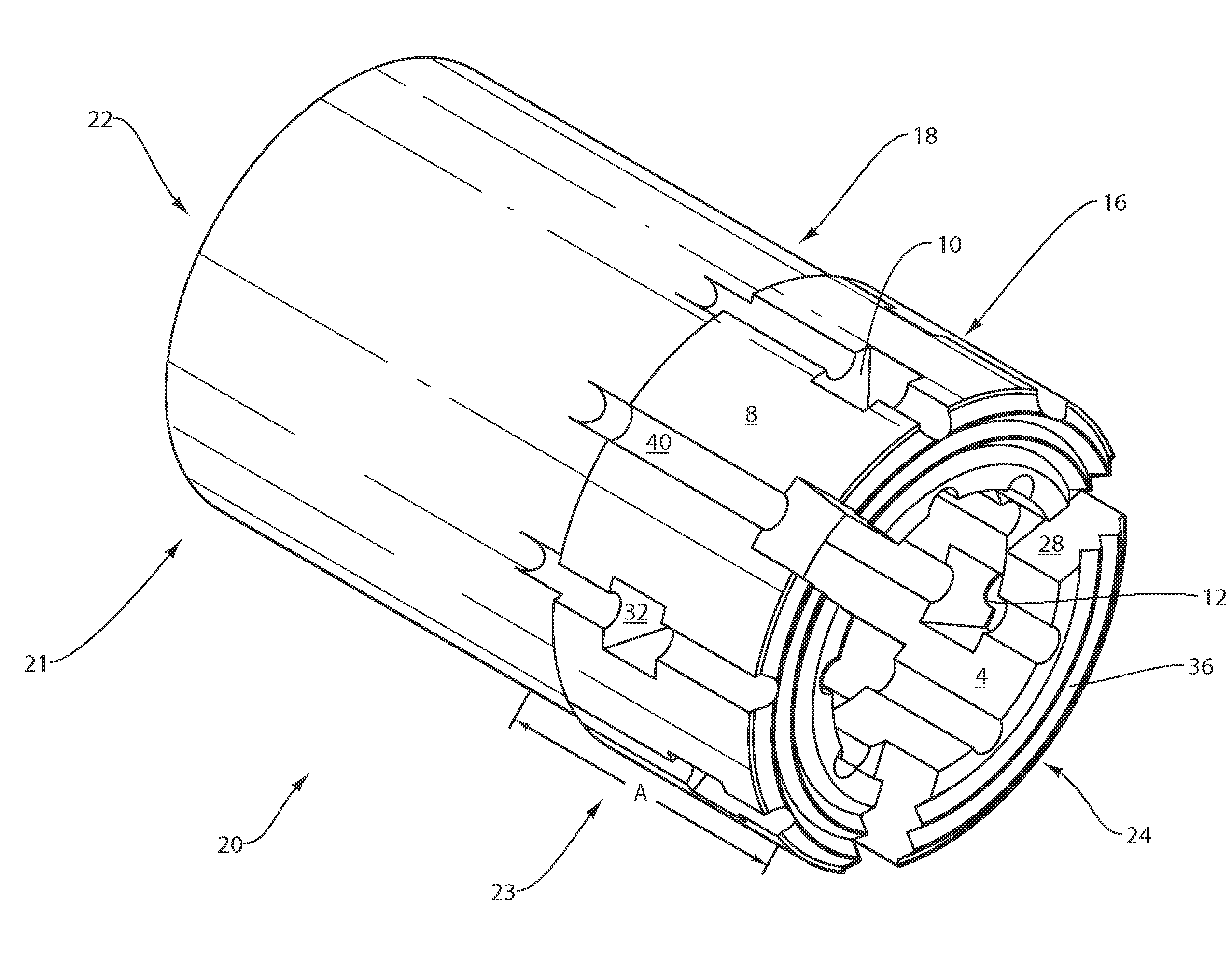 Drill bits with enclosed fluid slots and internal flutes