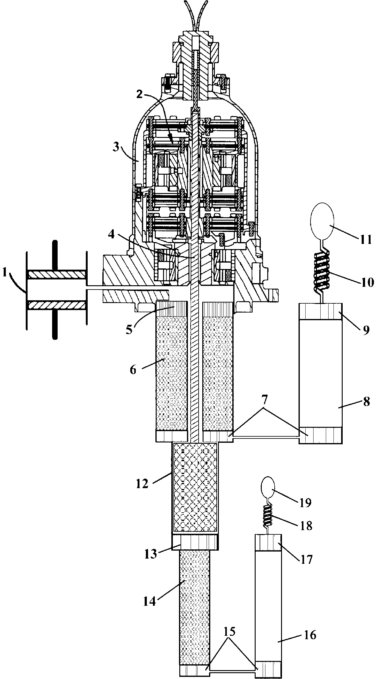 Pulse tube/Stirling gas coupling composite multi-stage refrigerator