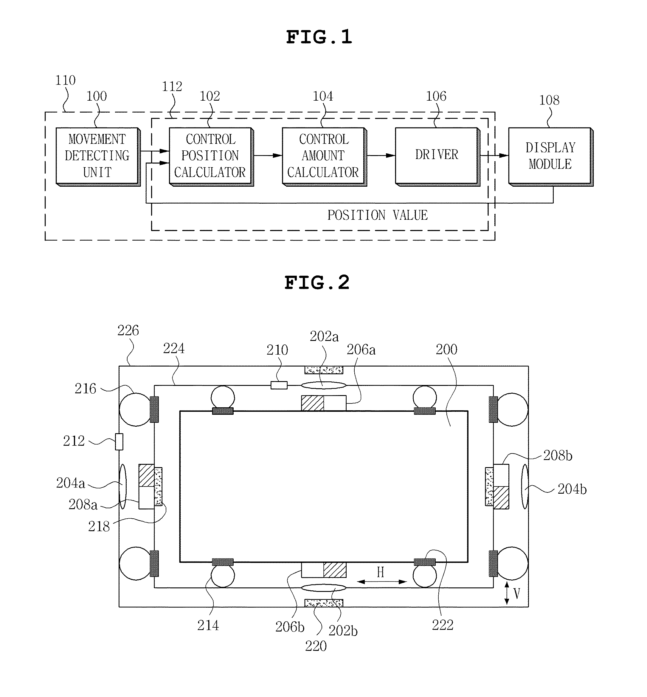 Apparatus and method for controlling position of display in wearable device