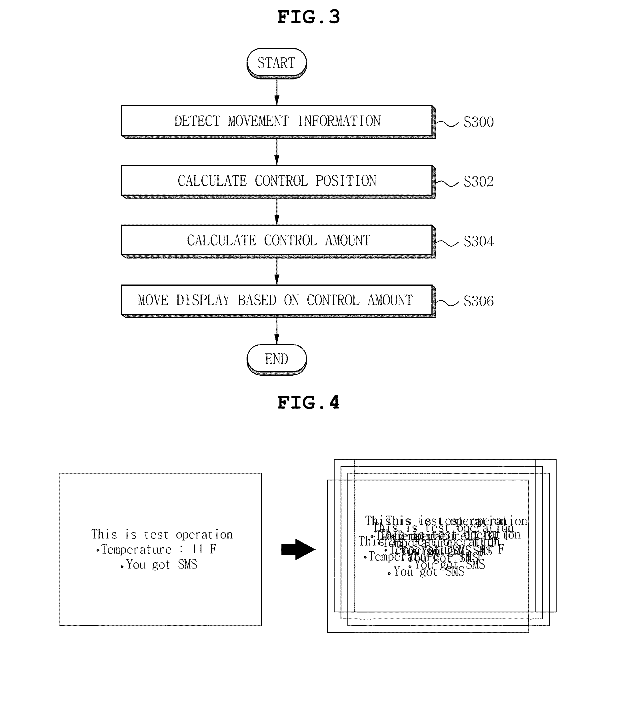 Apparatus and method for controlling position of display in wearable device