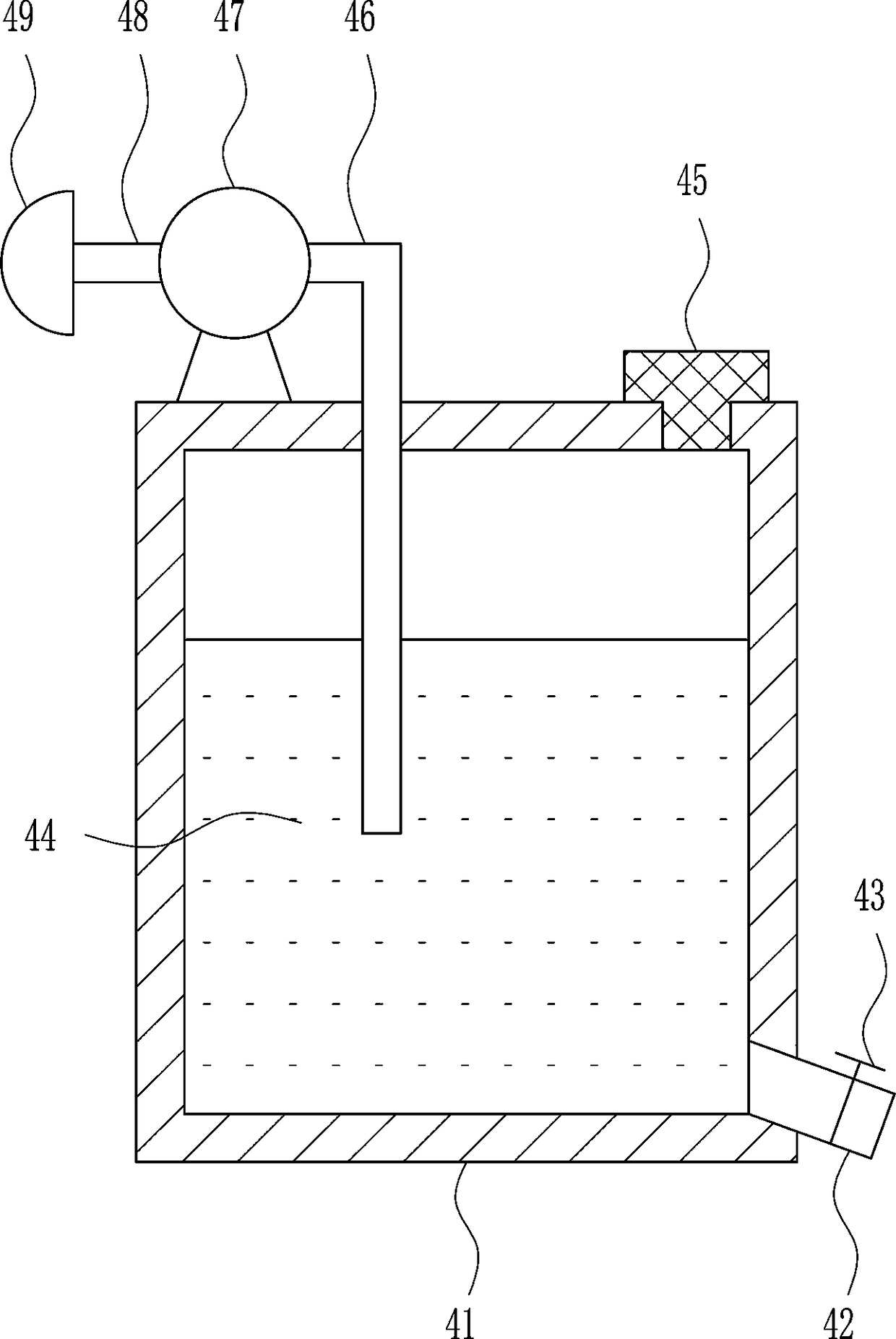 Dedusting type cutting device