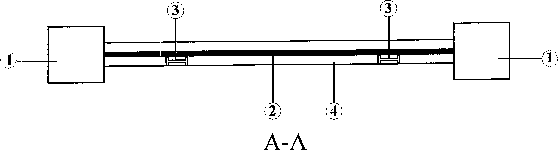 Steel tube concrete - steel support - concrete combined shear wall and manufacturing method thereof