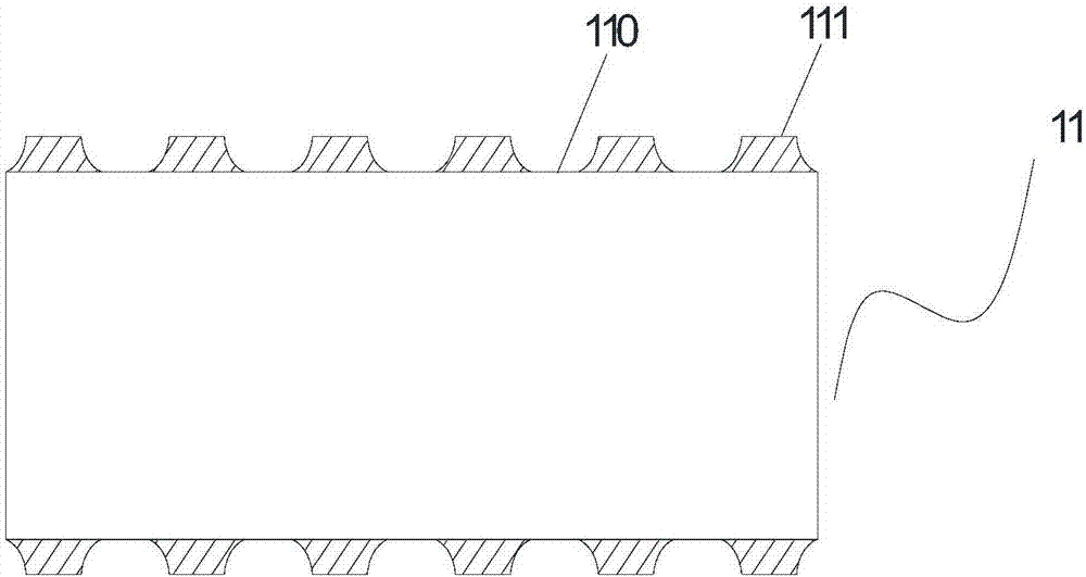 Embossing roller and preparation device of environment-friendly decorative film