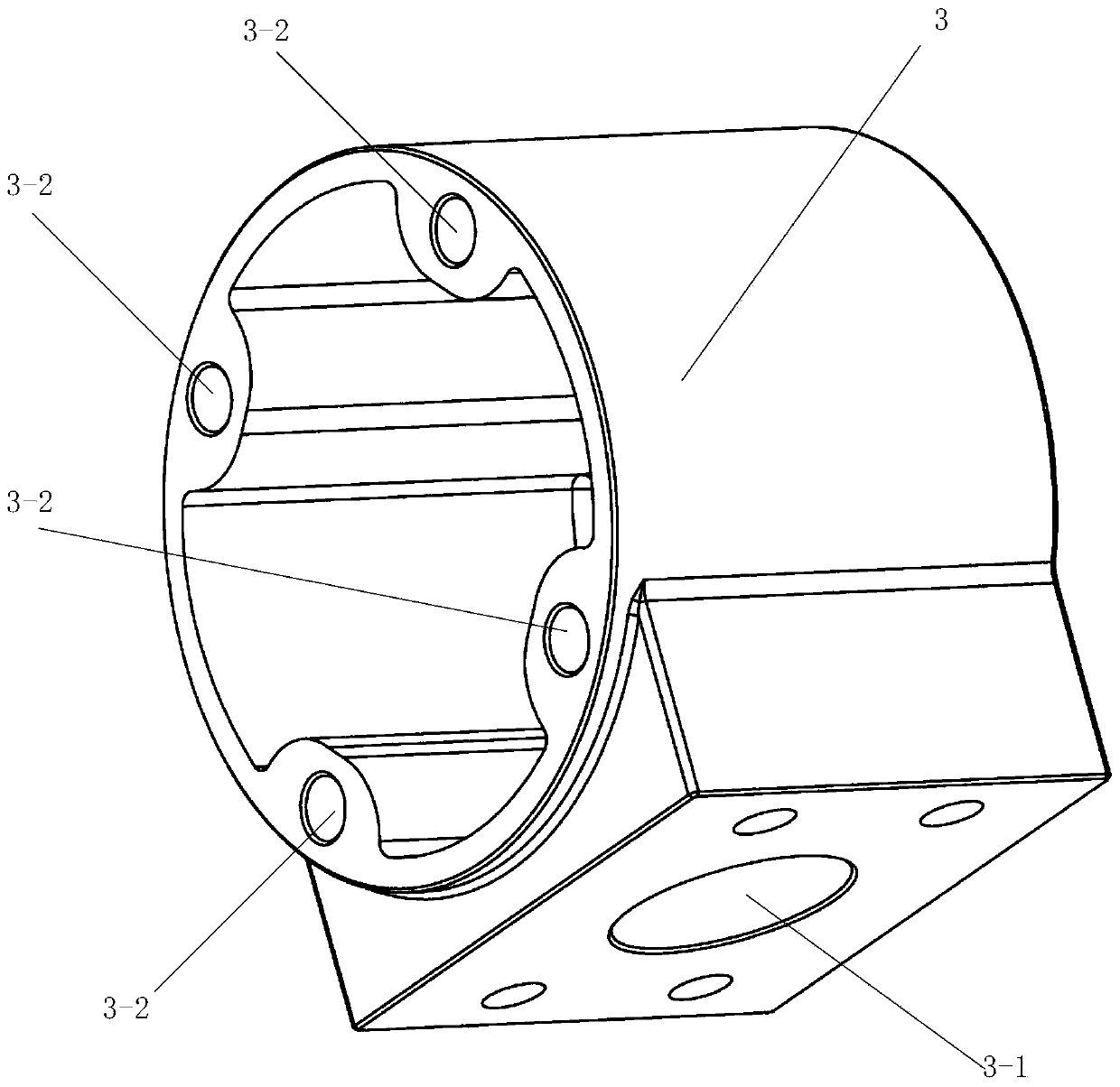 Three-screw labyrinth seal cutting liquid pump