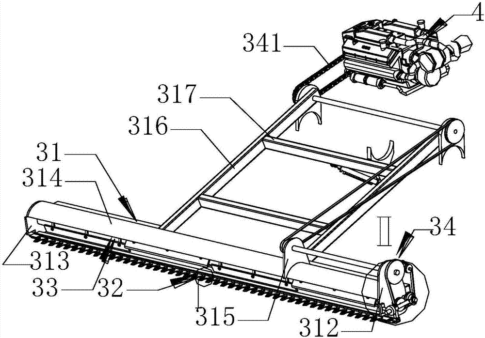 Lift type double-cutting-table harvester capable of pulverizing straws and preventing splashing of pulverized straws