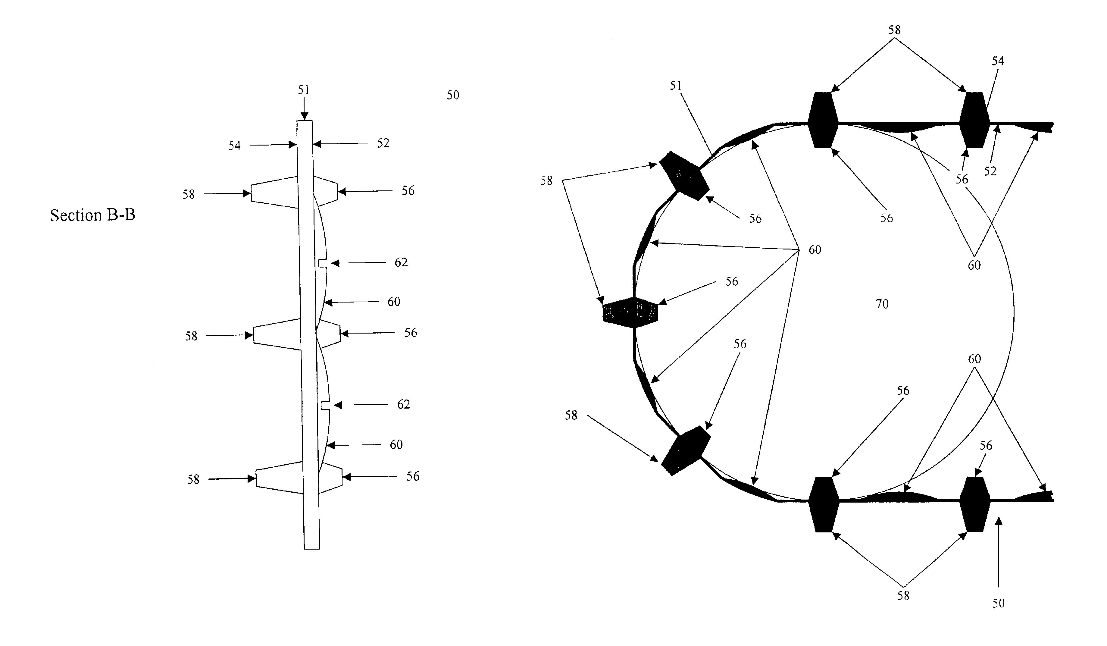 Low noise track profile