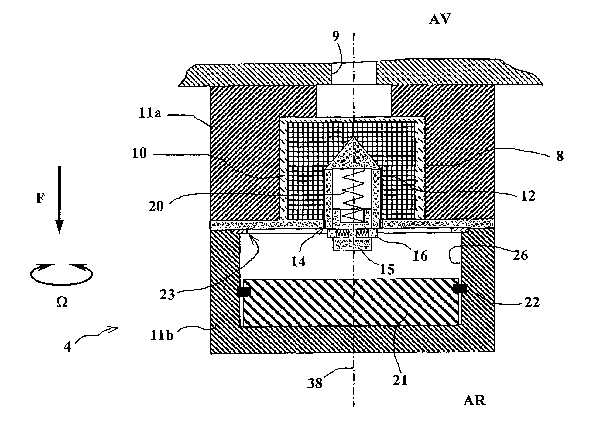 Ammunition firing device incorporating a firing pin