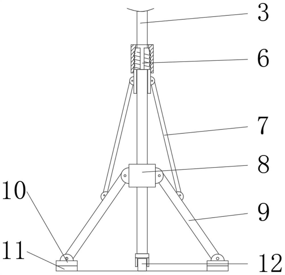 Anti-toppling scaffold for decoration