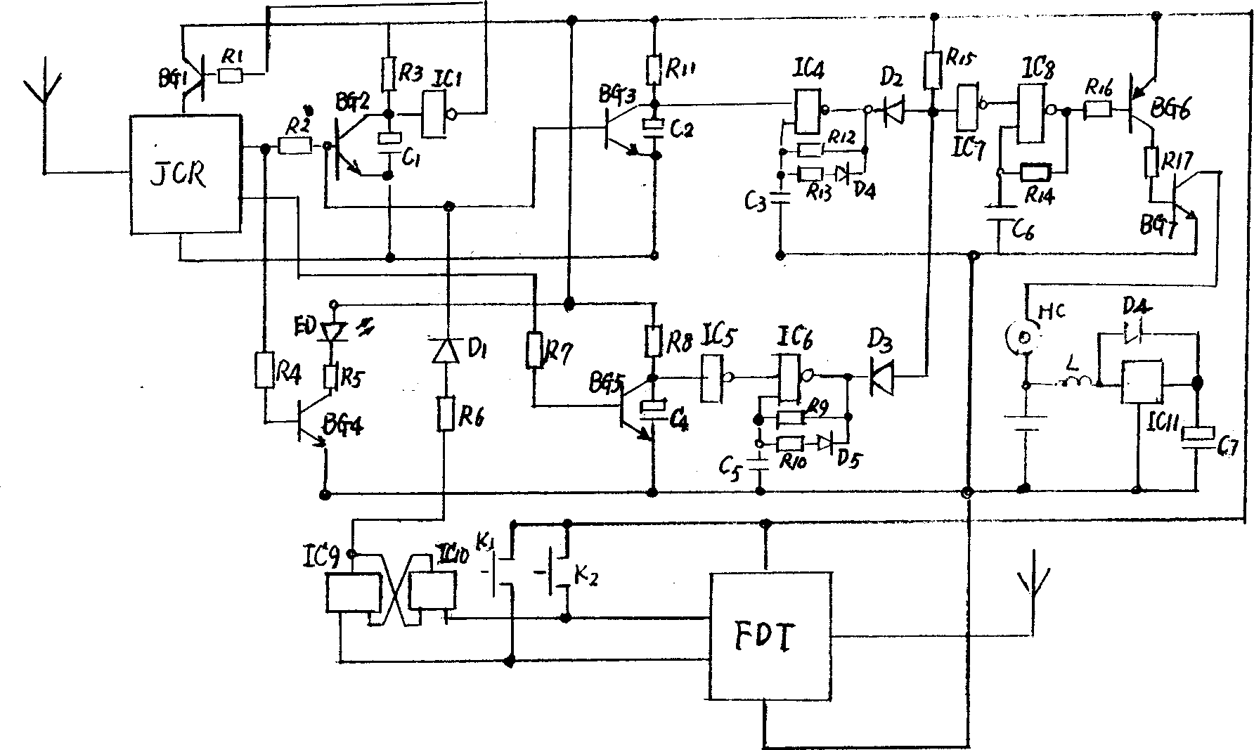 Anti-theft alarm for vehicle and its signal processing method