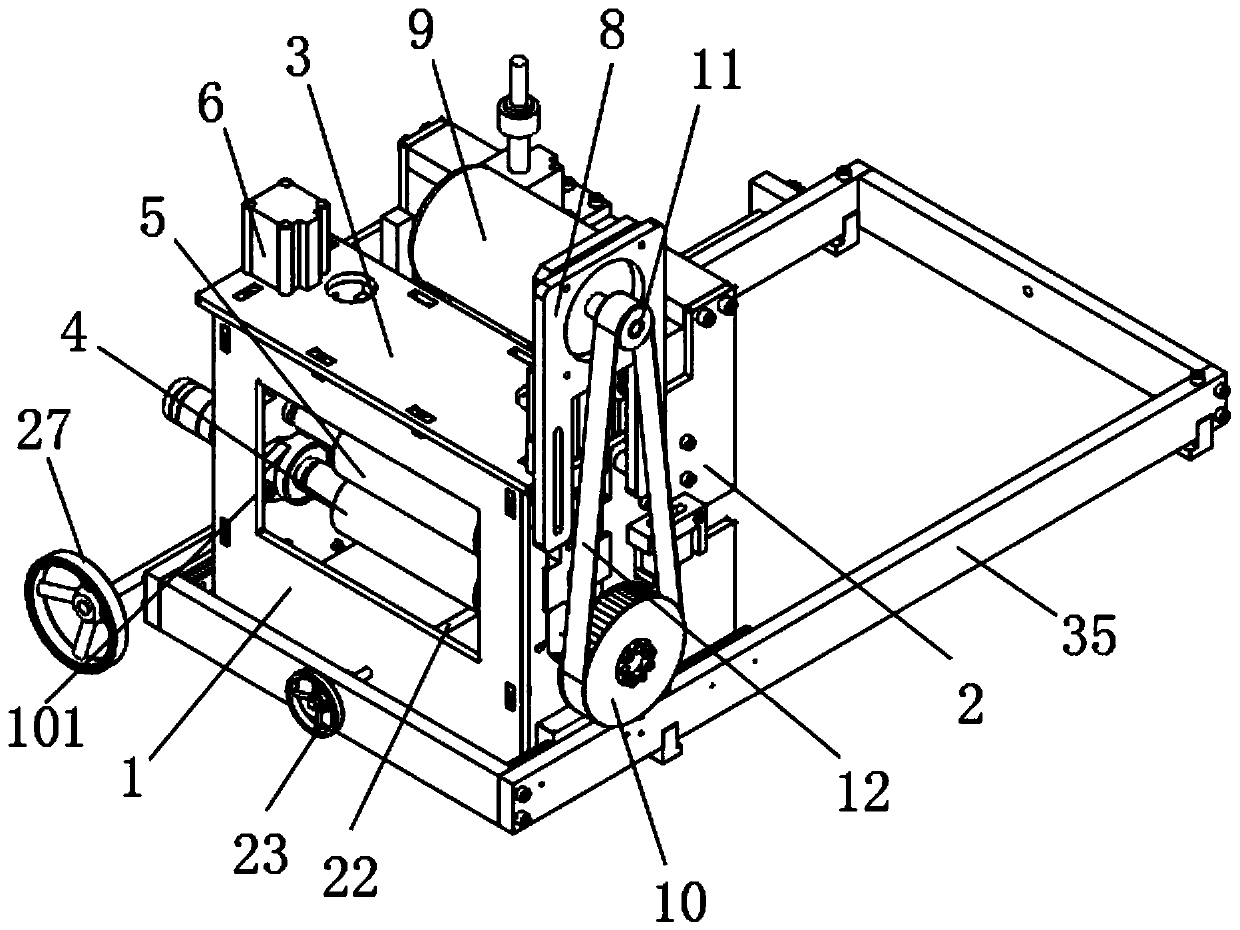 Transverse sheet supplementing device of bag making machine