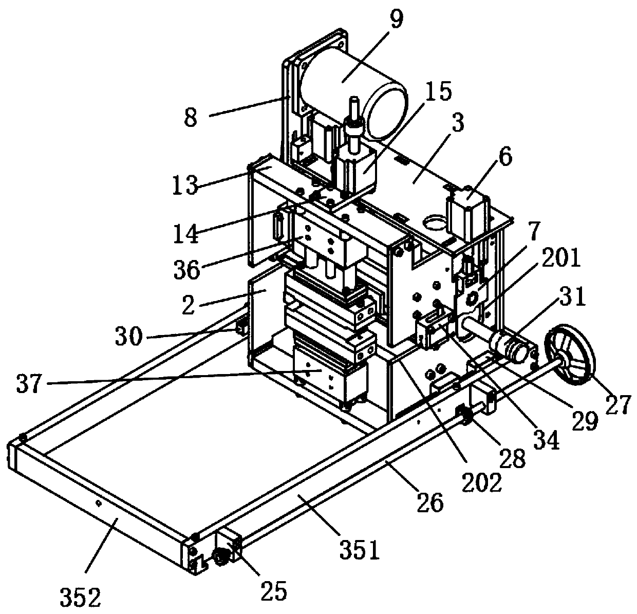 Transverse sheet supplementing device of bag making machine