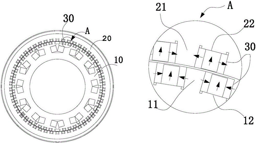 Motor comprising HALBACH array and equipment comprising motor