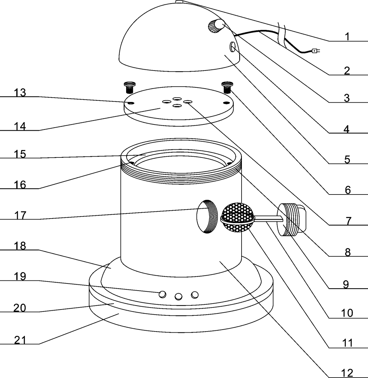 Unguent capable of realizing complete heating, and heating device