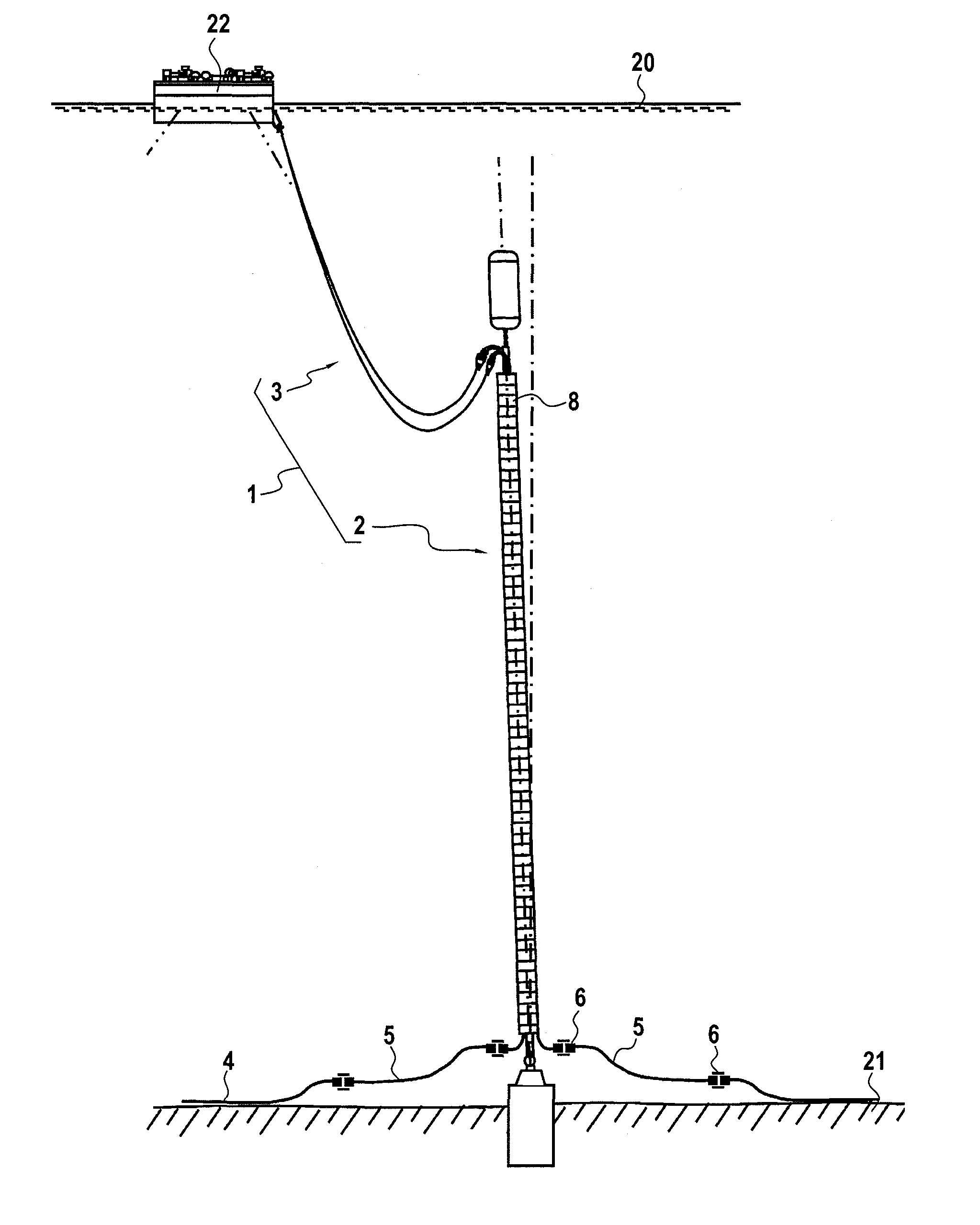 Rigid material for heat-insulation and/or buoyancy for an underwater pipe