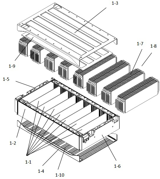 Soft package lithium battery module structure capable of effectively preventing heat diffusion in battery pack