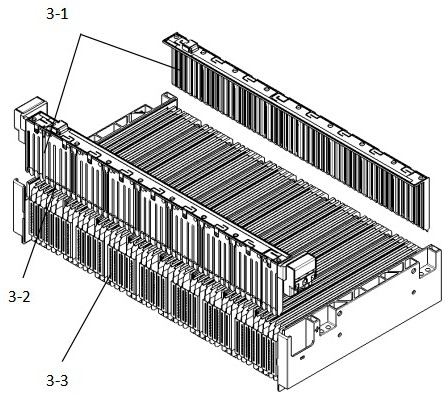 Soft package lithium battery module structure capable of effectively preventing heat diffusion in battery pack