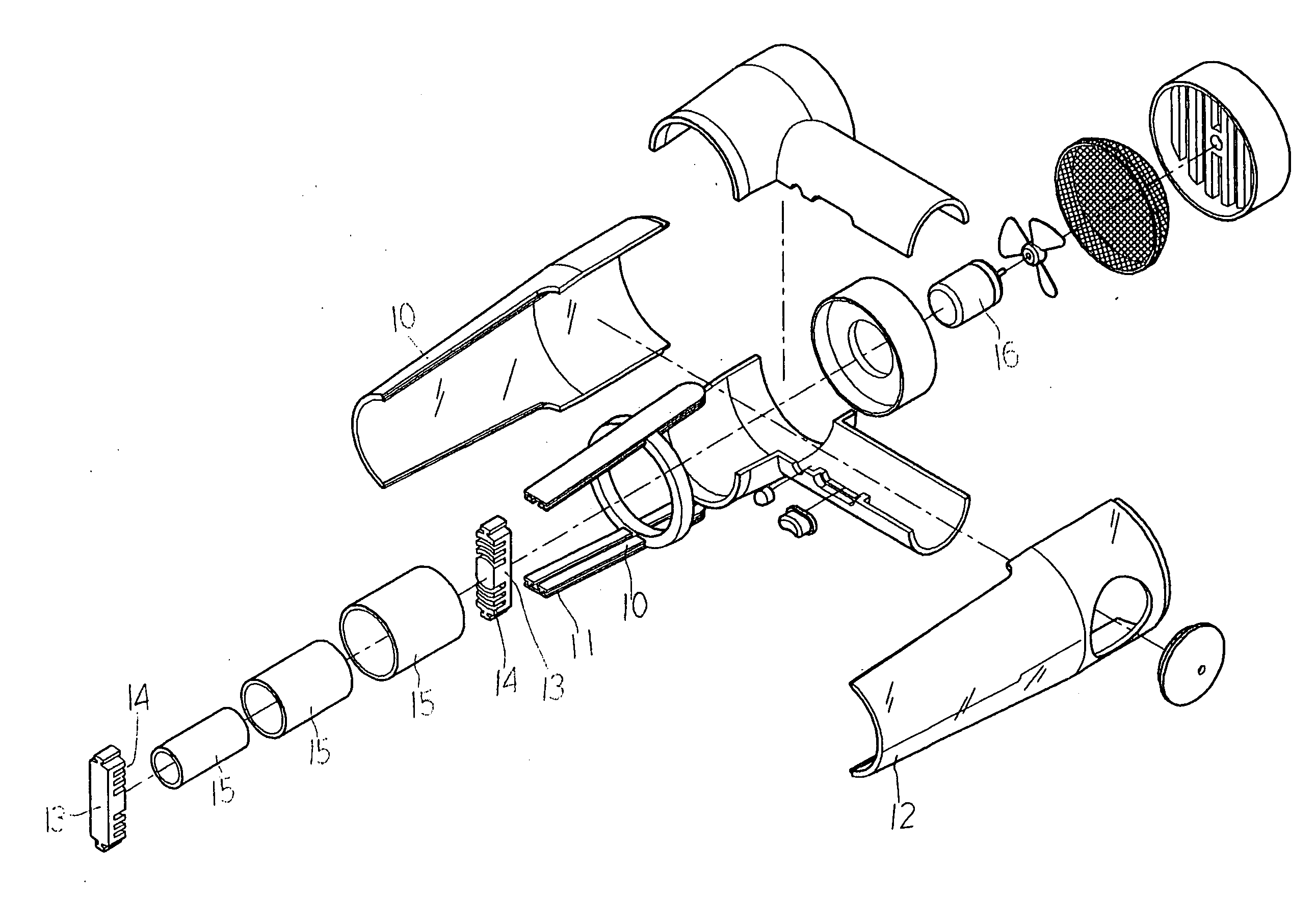 Hair drier hot air generator retainer