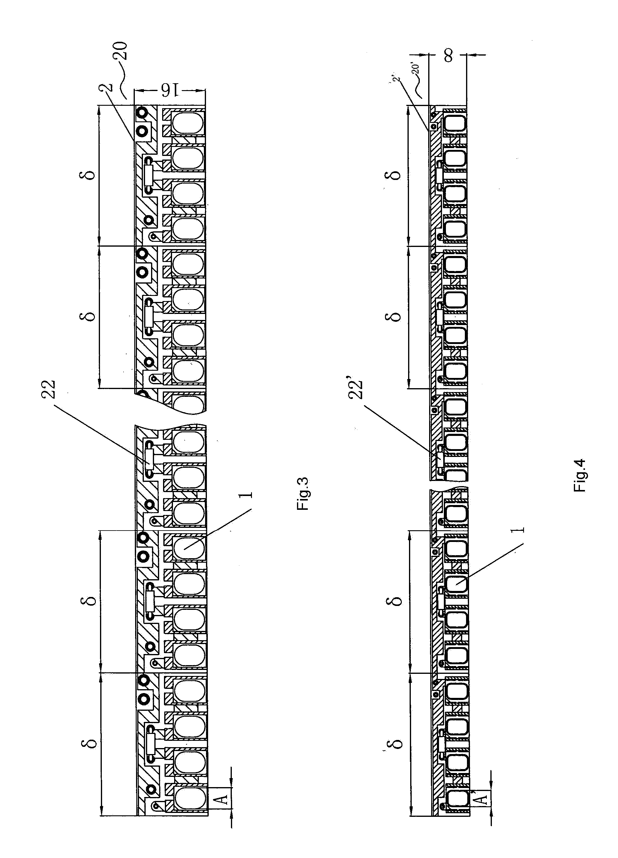 LED multi-chip bonding die and light strip using the same