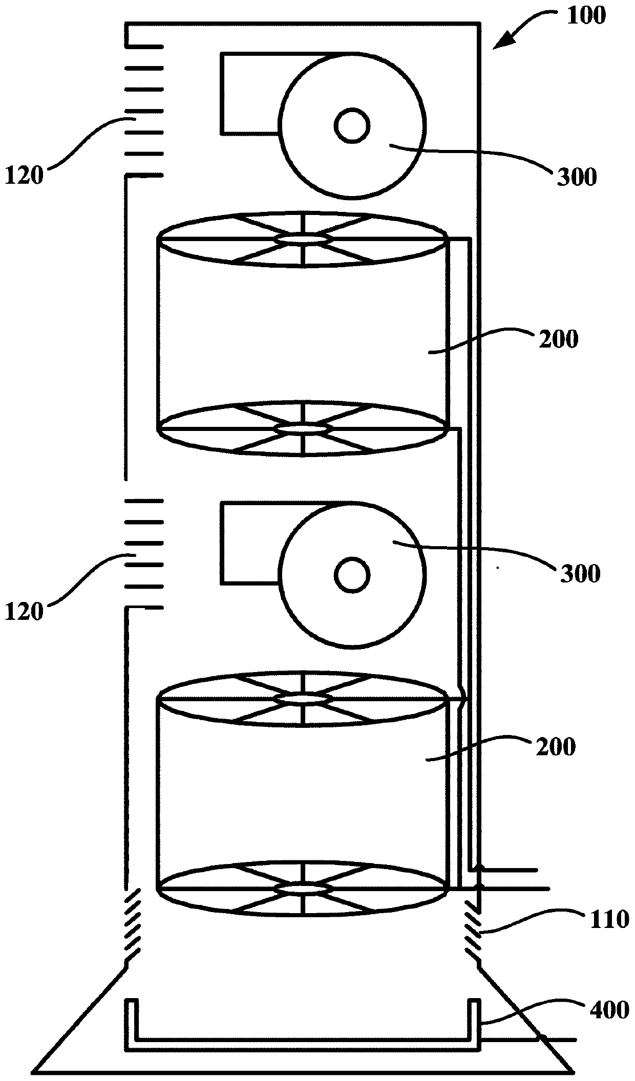 Vertical cabinet type air-conditioner indoor unit