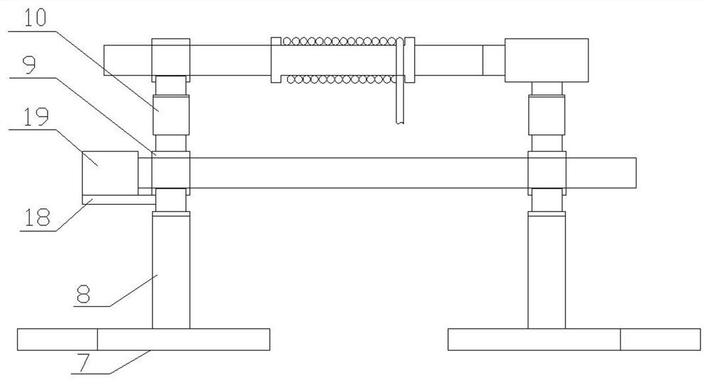 A line take-up and release device for field line erection