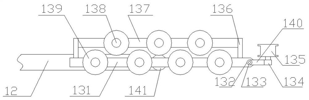 A line take-up and release device for field line erection