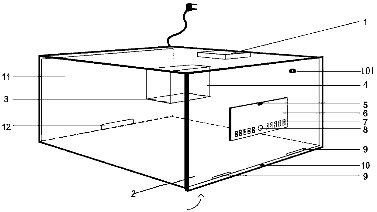 Intelligent logistics terminal system for door of user