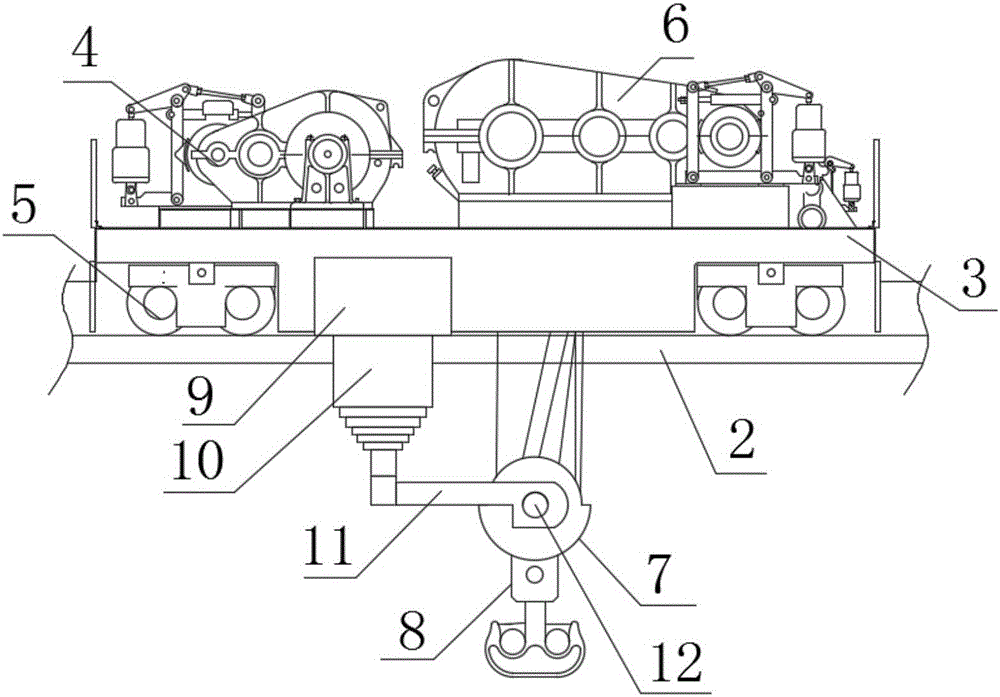 Small material transferring system suitable for upper side of pit