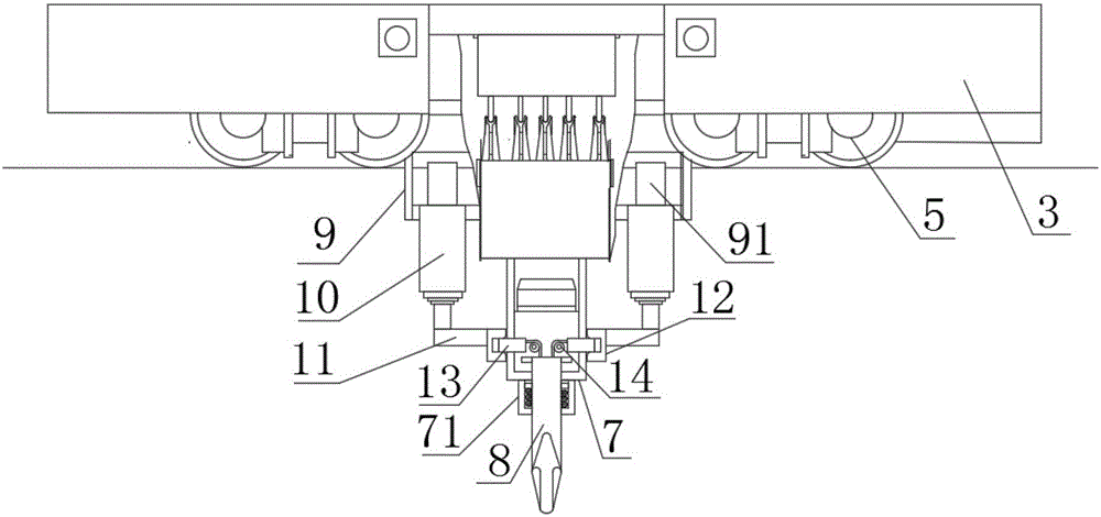 Small material transferring system suitable for upper side of pit