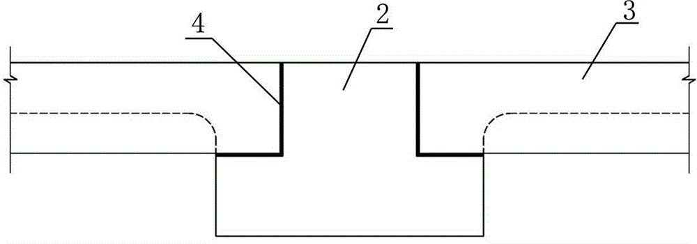 Structural system and construction method of bridge-type prefabricated reinforced concrete channel slab wear-resistant pavement