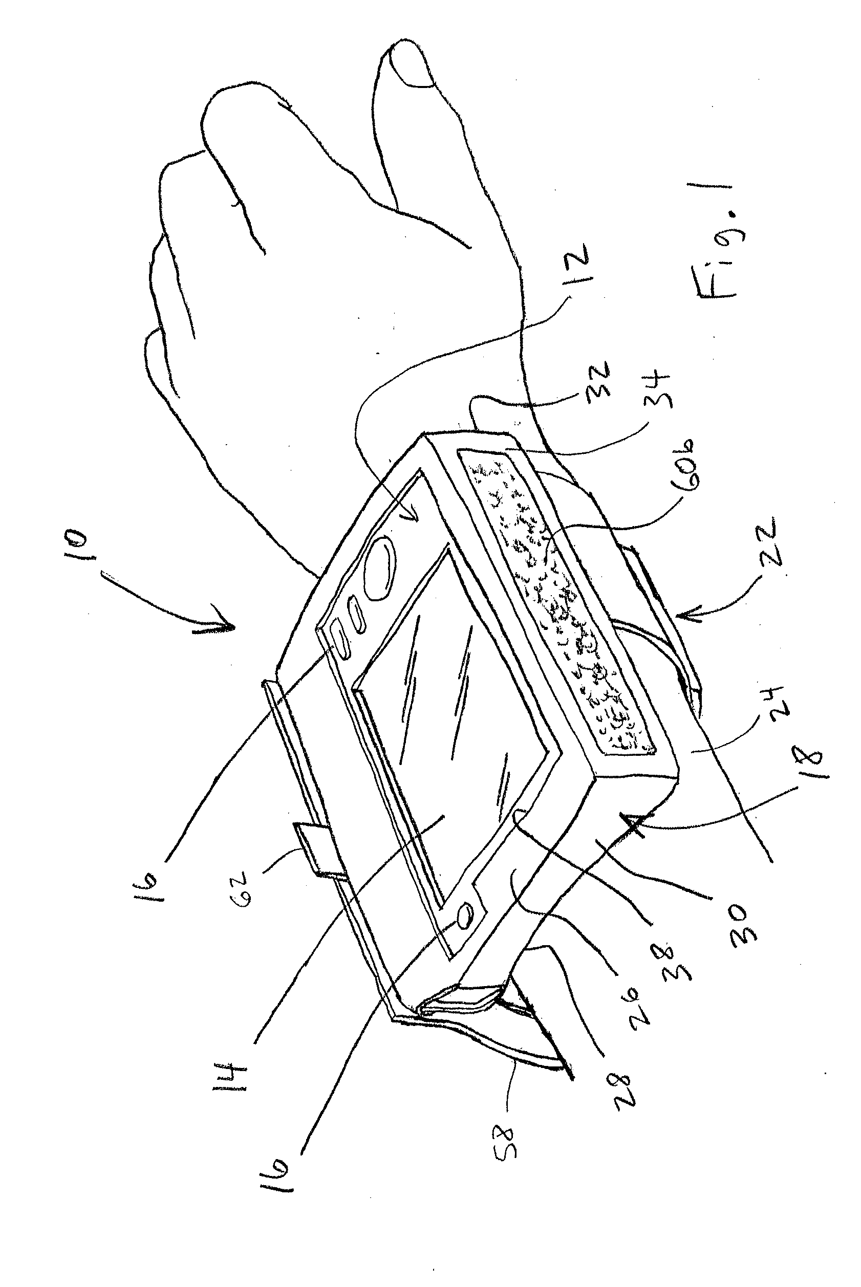 Wrist pouch for electronic equipment