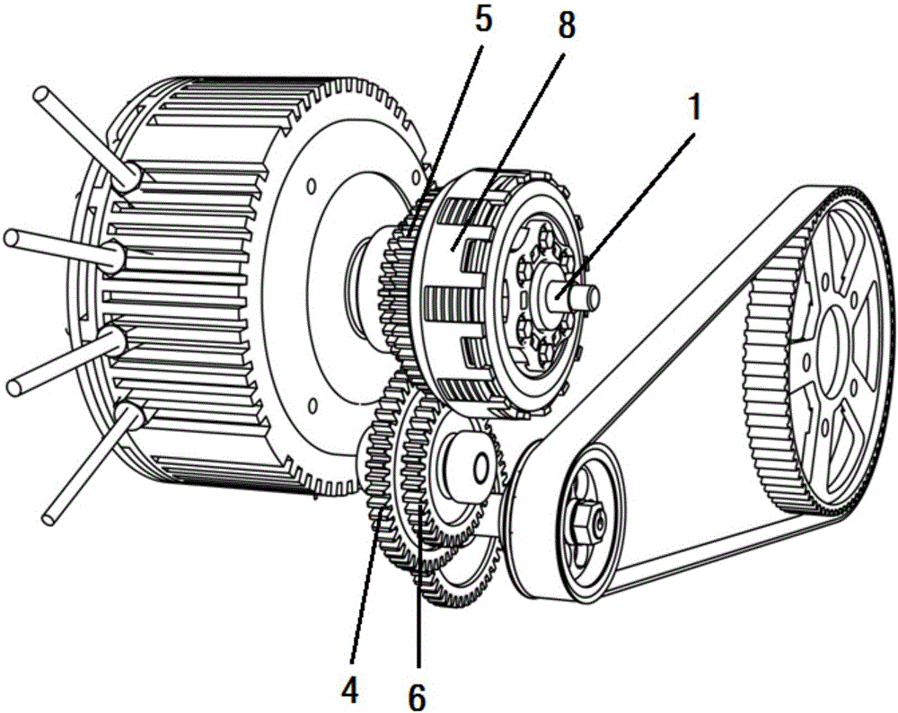 Multi-clutch gear-shifting system and using method thereof