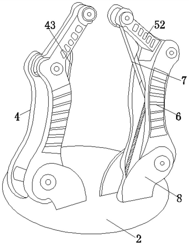 Four-shaft interconnected three-dimensional intelligent clamping end