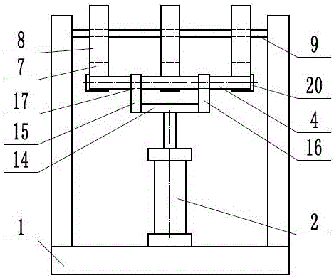 Swinging type clamping device