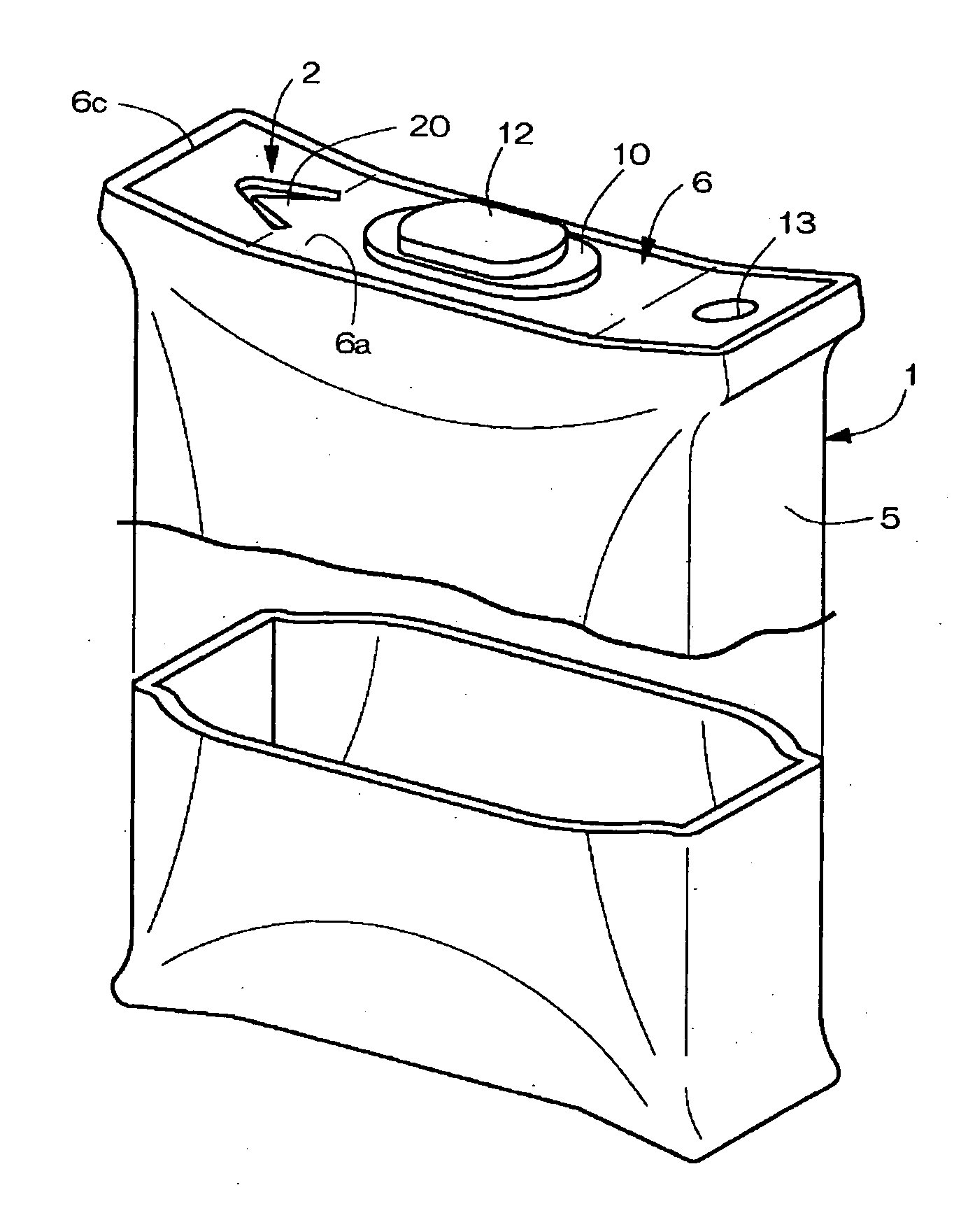 Sealed rectangular battery