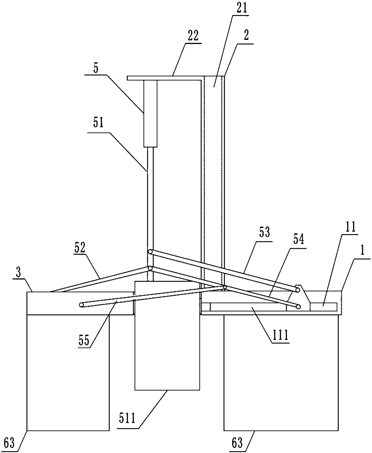 Battery tail piece pasting device