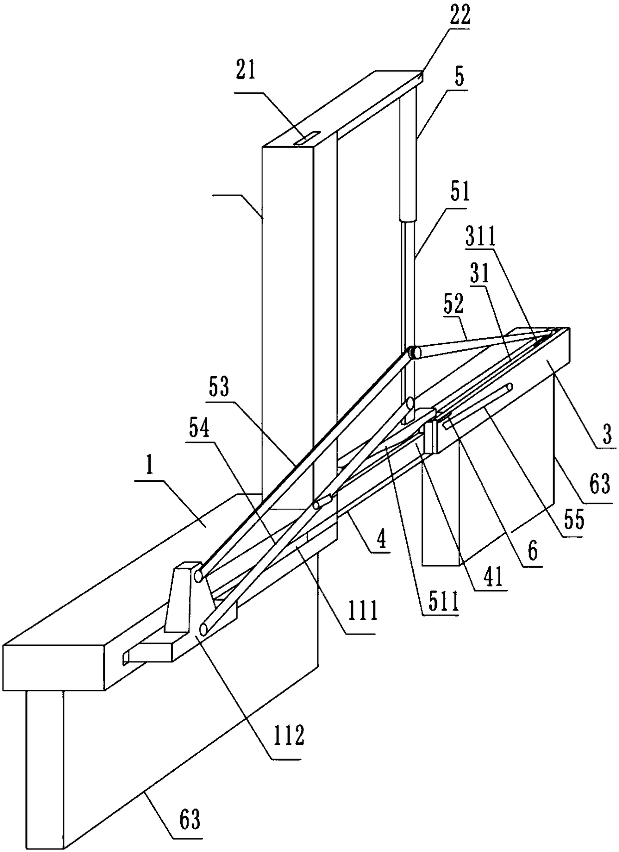 Battery tail piece pasting device