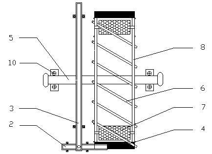 Scoop waterwheel water treatment device