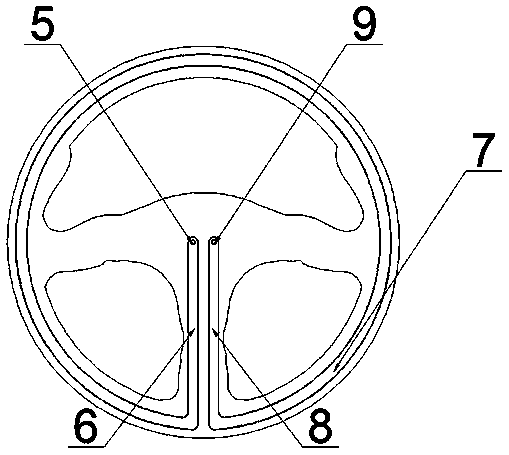 A temperature-adjustable steering wheel for automobiles