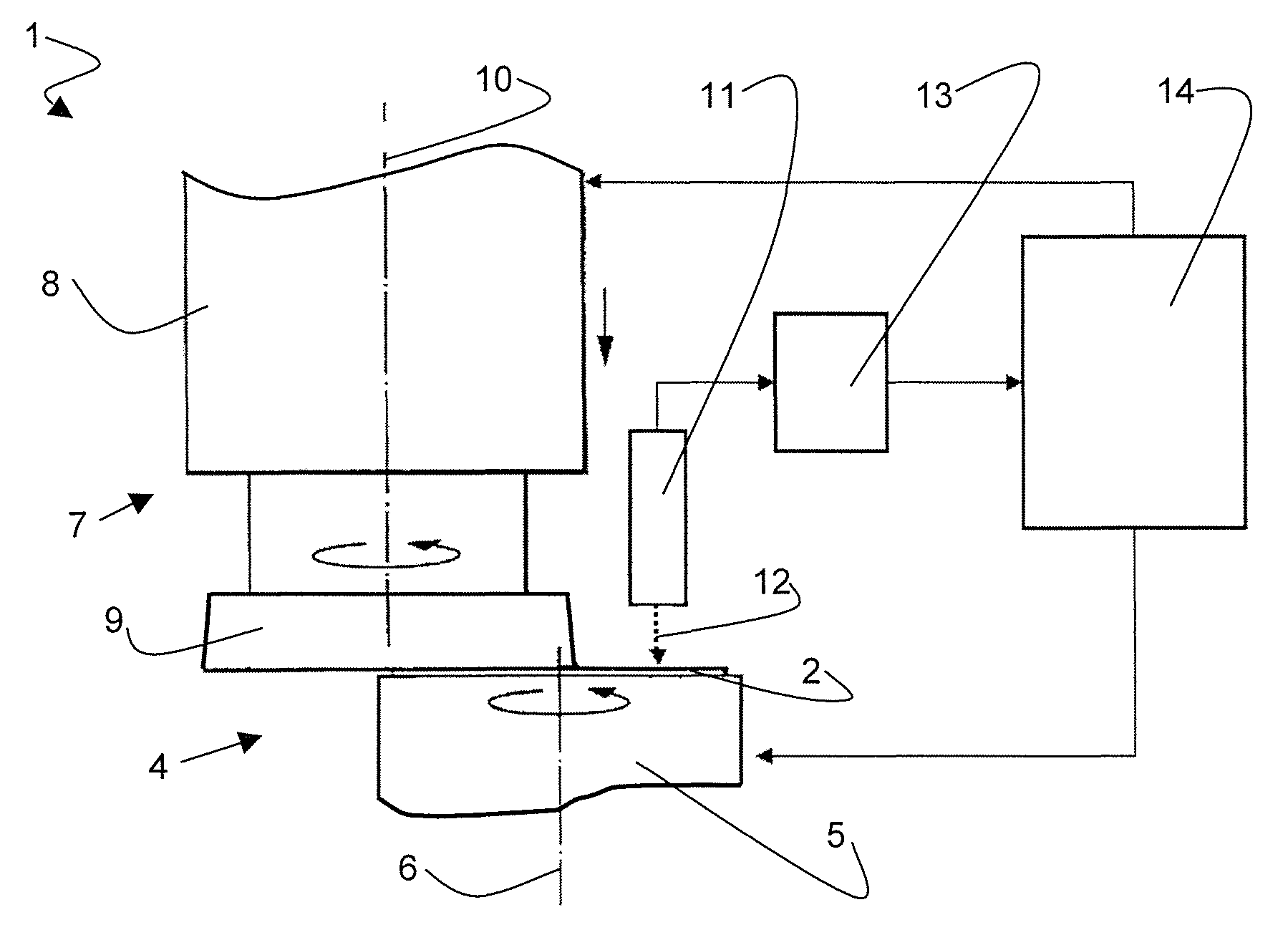 Method and apparatus for optically measuring by interferometry the thickness of an object