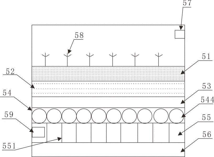 Water seepage and flood drainage system based on sponge city