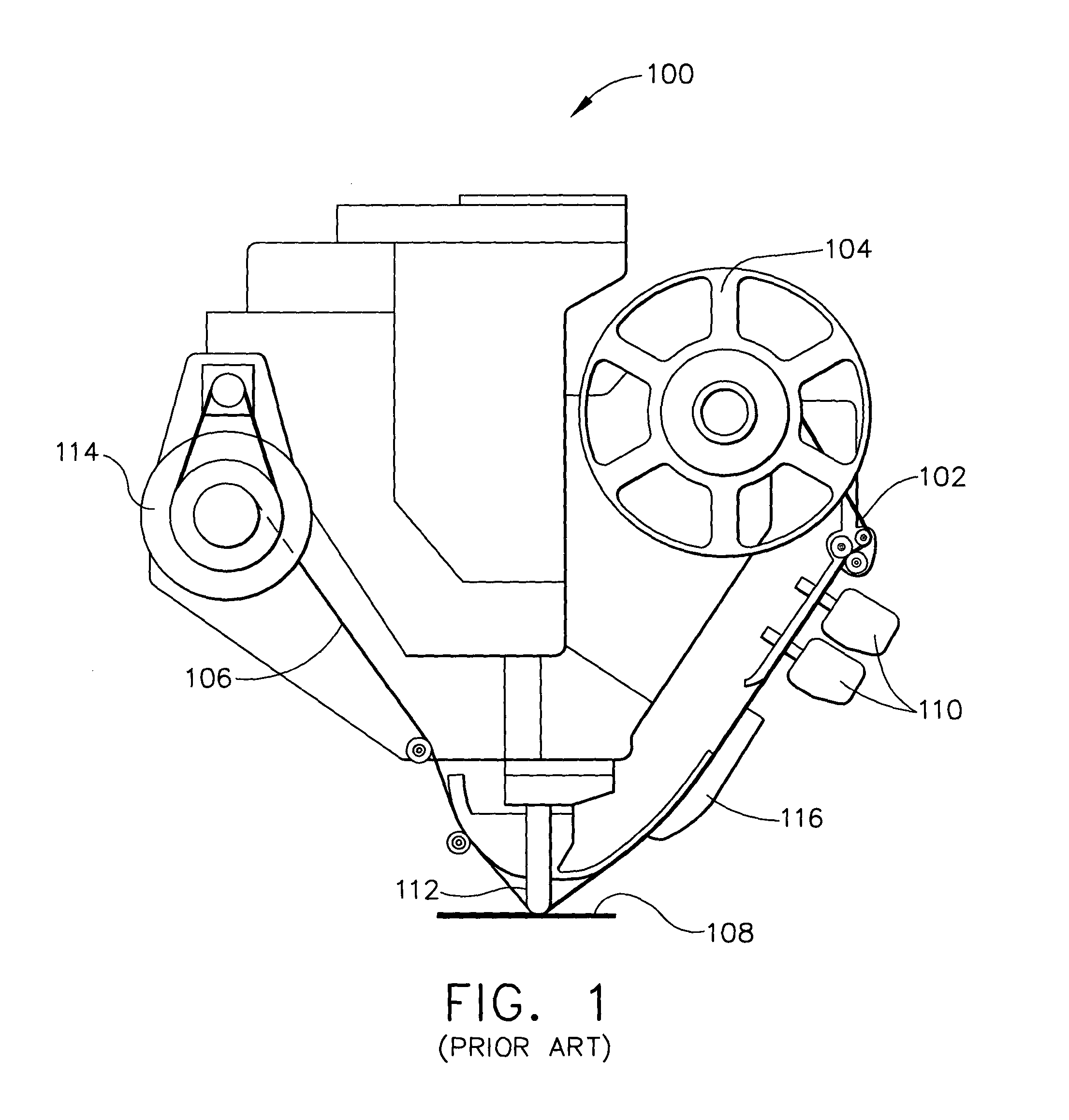 Unidirectional, multi-head fiber placement