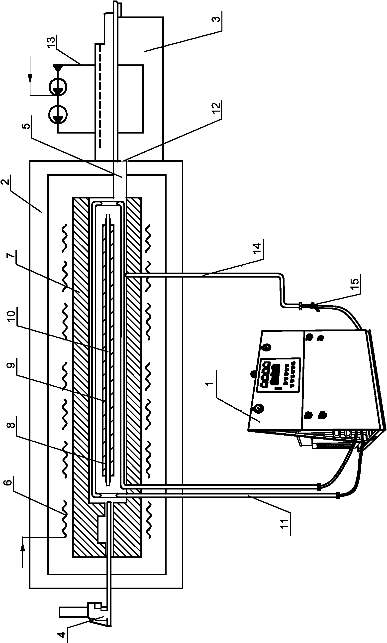 Device and process for preparing scandium-containing aluminum alloy material