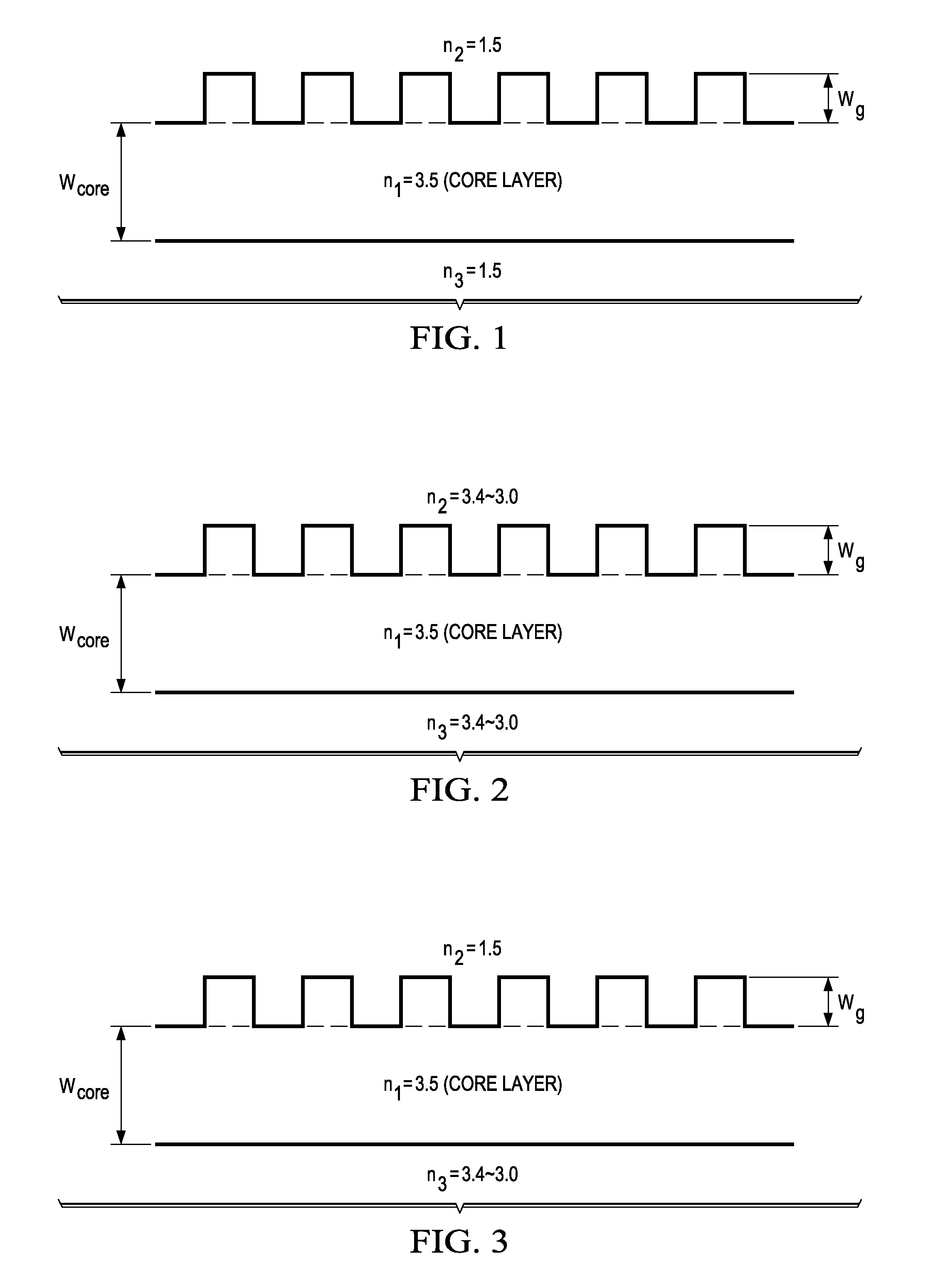 Enhanced coupling strength gratings