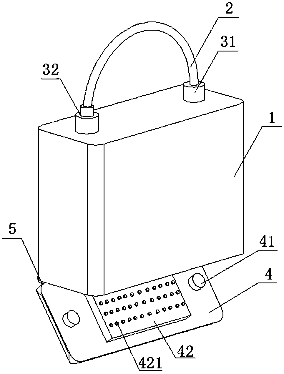 Replaceable five-prevention lock protective cover