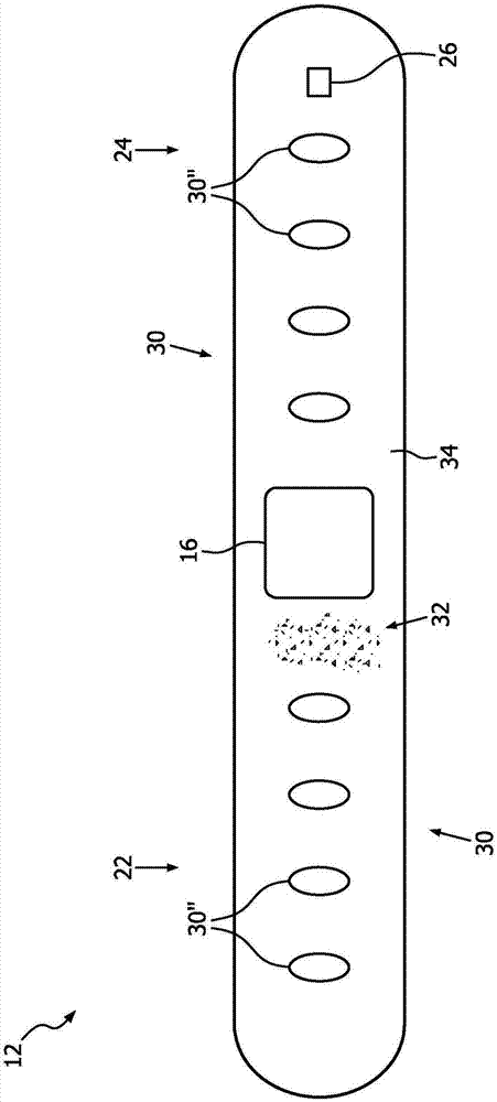 Elastic belt or band with ferromagnetic properties (and antimicrobial properties) for clean and simple placement of medical monitoring device using magnets