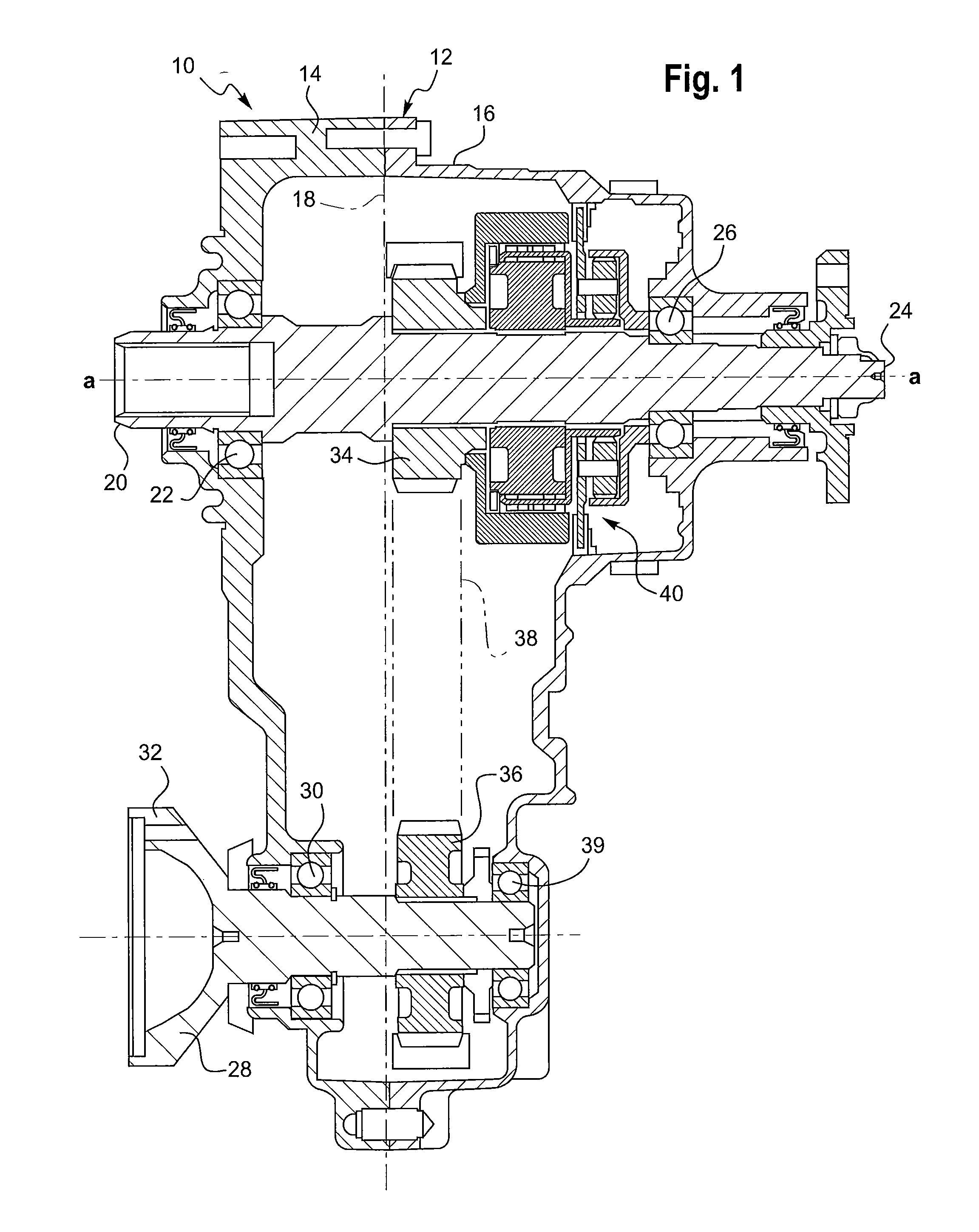 One-way or selectable clutch with multiple rows of ratchet elements