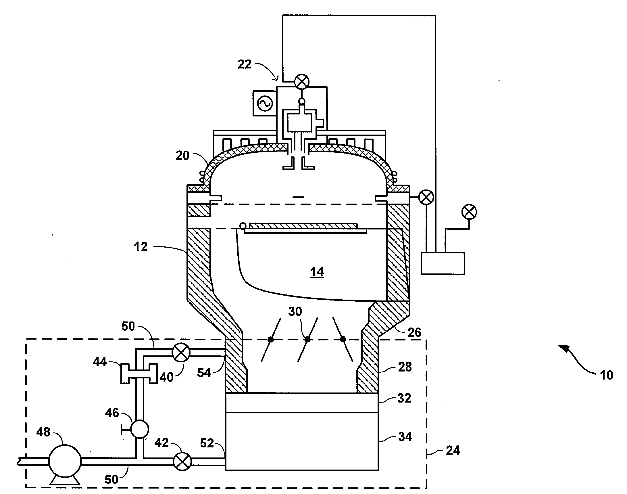 Multi-port pumping system for substrate processing chambers
