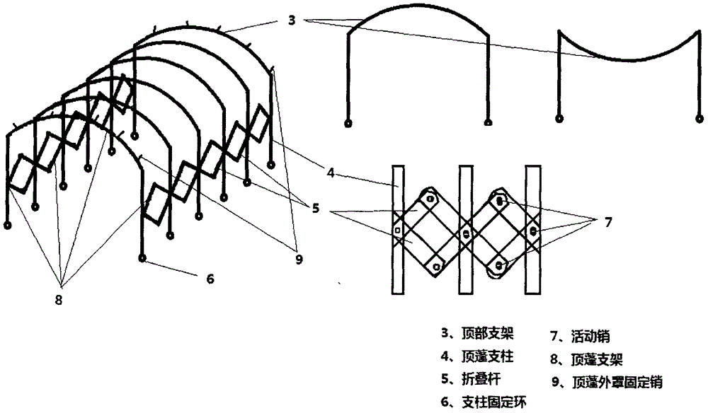 Tent type automatic-temperature-regulating quilt