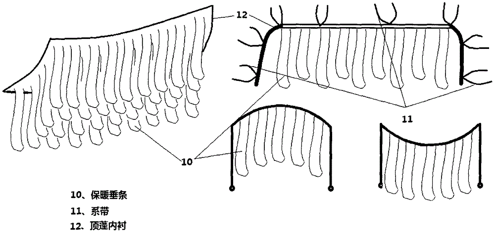 Tent type automatic-temperature-regulating quilt